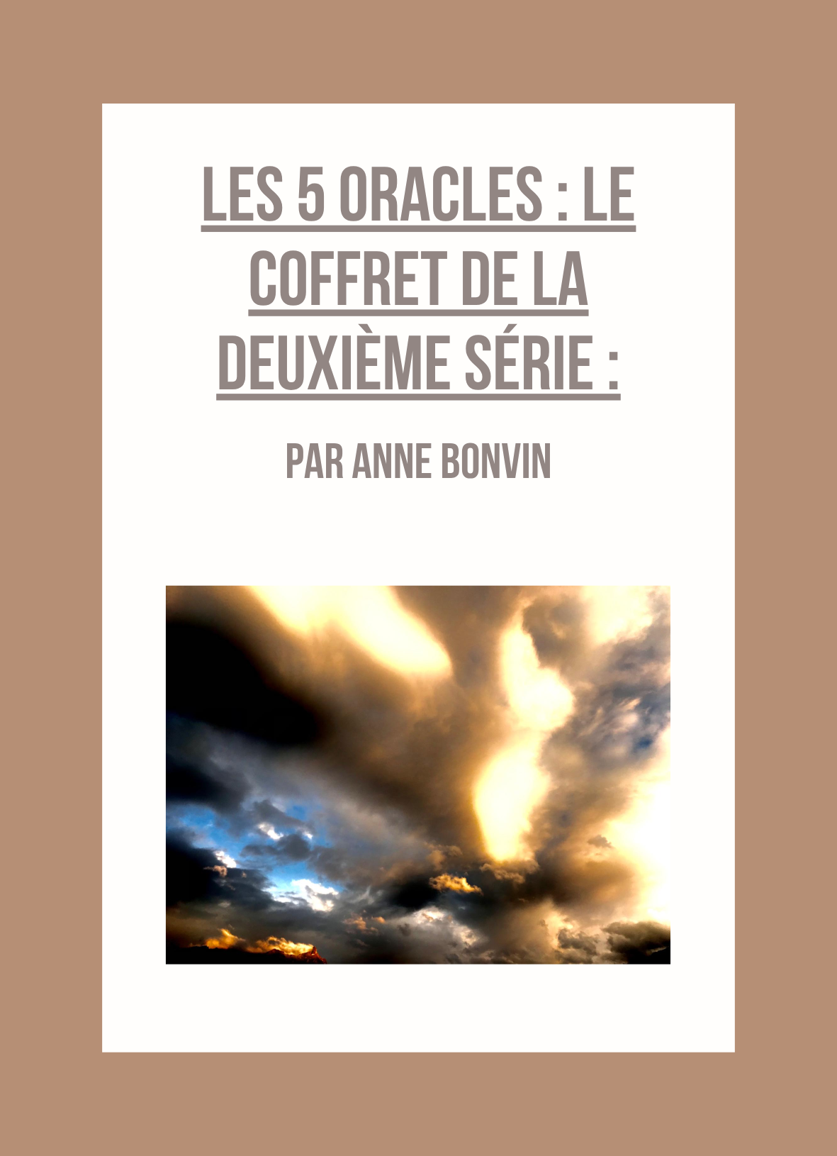 Les 5 oracles, le coffret de la deuxième série